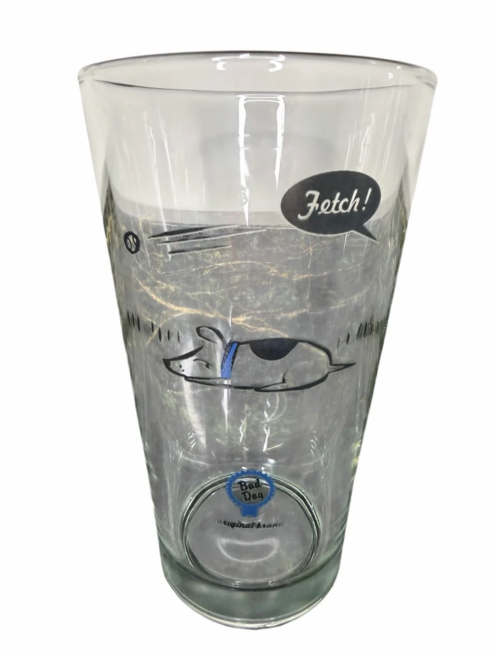 Uncommon Goods Bad Dog Set of 4 Pint Glasses Come Sit Stay Fetch